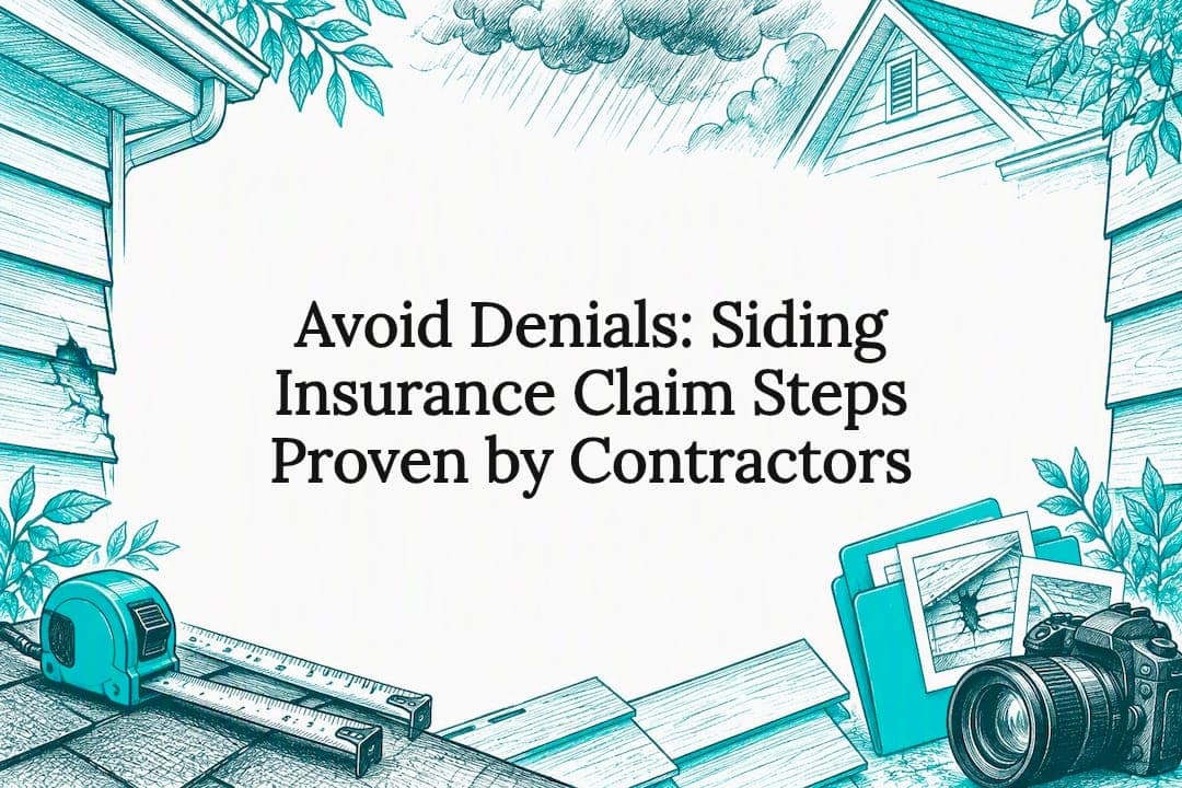 Avoid Denials: Siding Insurance Claim Steps Proven by Contractors