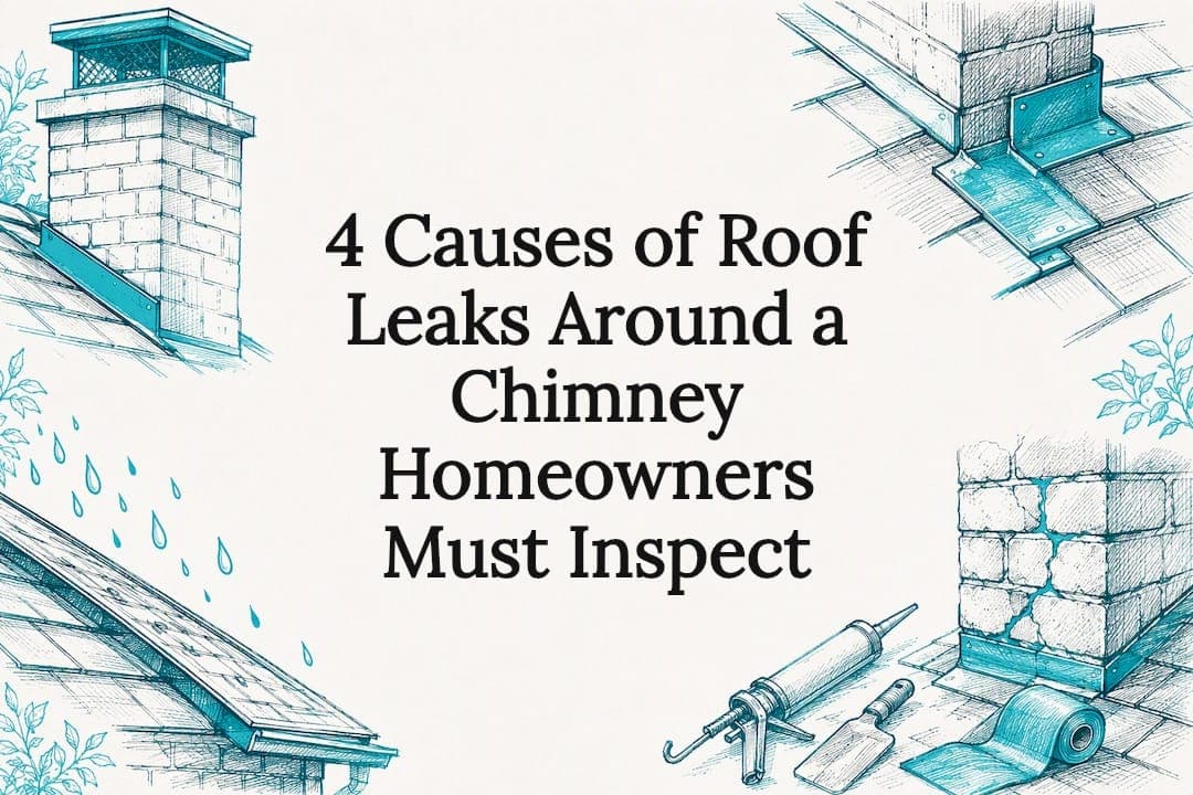 4 Causes of Roof Leaks Around a Chimney Homeowners Must Inspect