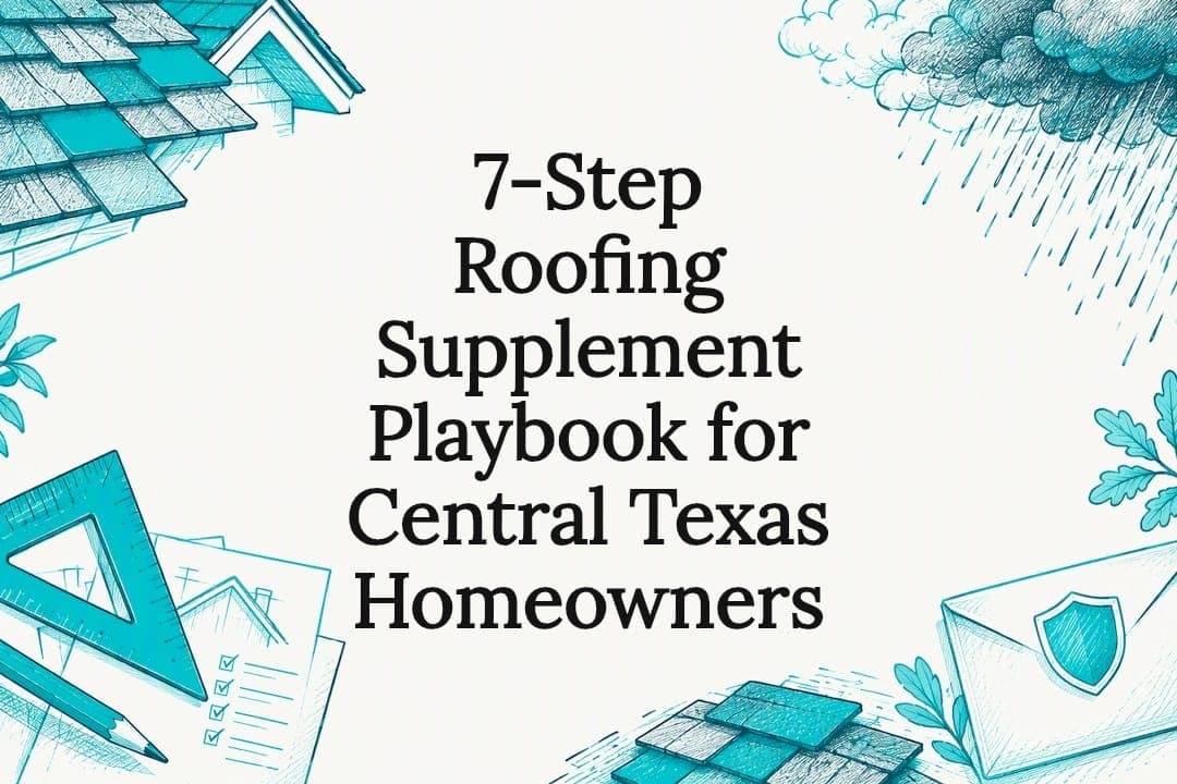 7-Step Roofing Supplement Playbook for Central Texas Homeowners