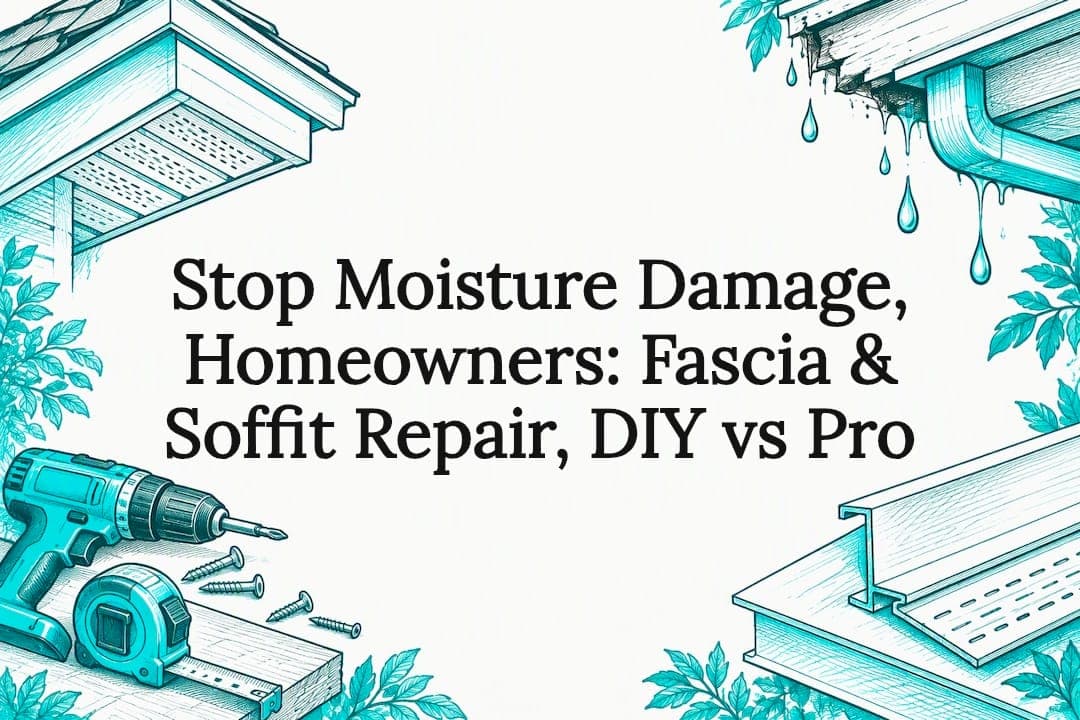 Stop Moisture Damage, Homeowners: Fascia & Soffit Repair, DIY vs Pro