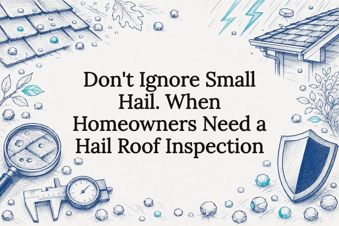 Don't Ignore Small Hail. When Homeowners Need a Hail Roof Inspection