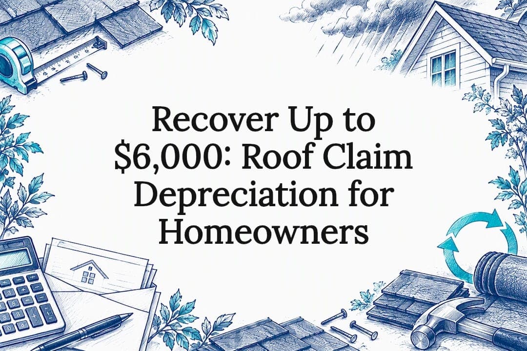 Recover Up to $6,000: Roof Claim Depreciation for Homeowners