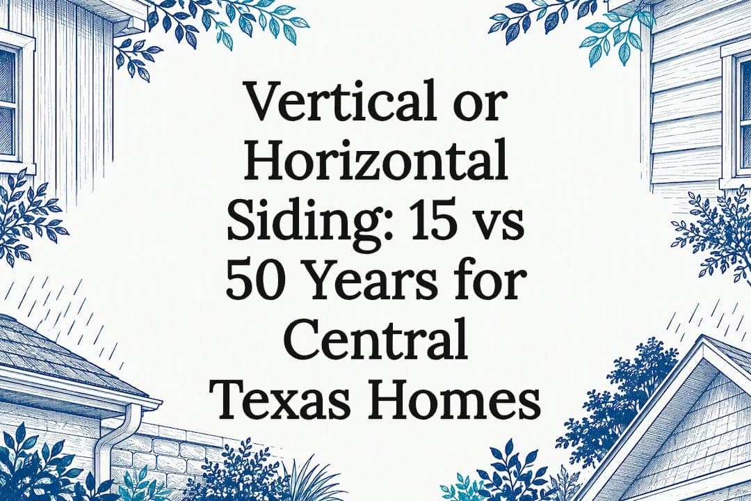 Vertical or Horizontal Siding: 15 vs 50 Years for Central Texas Homes