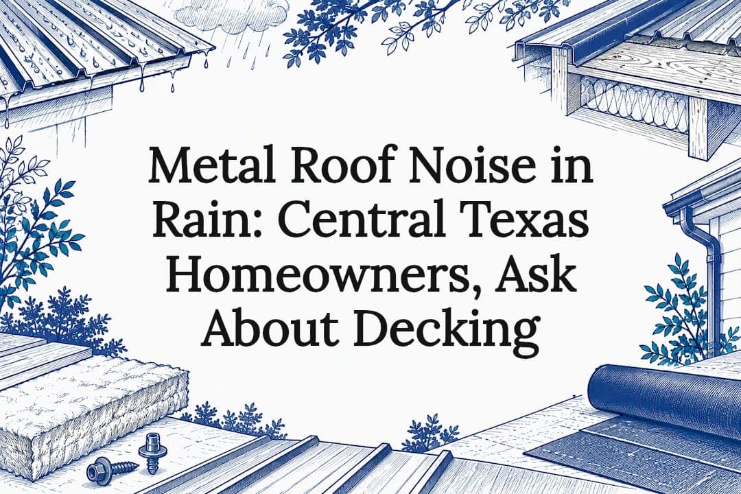 Metal Roof Noise in Rain: Central Texas Homeowners, Ask About Decking